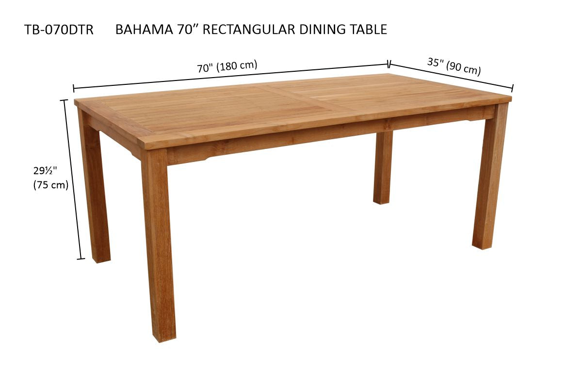 Anderson Teak Bahama Rectangular Dining Table
