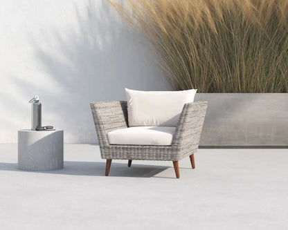 Amazonia Panther Wicker and Eucalyptus 4 Piece Outdoor Sofa Set