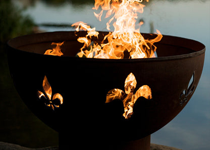 Fire Pit Art Fleur de Lis Fire Pit, 36"