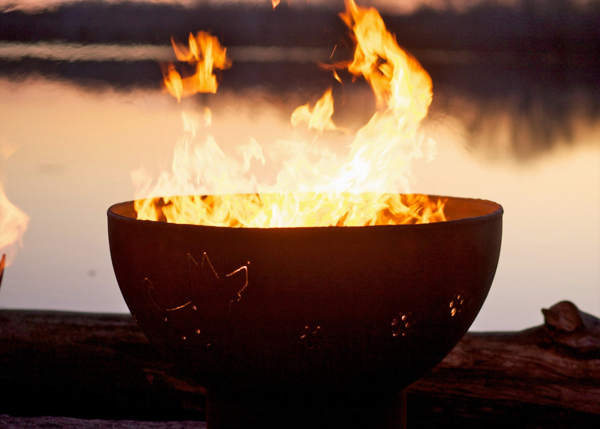 Fire Pit Art Funky Dog Fire Pit, 36"