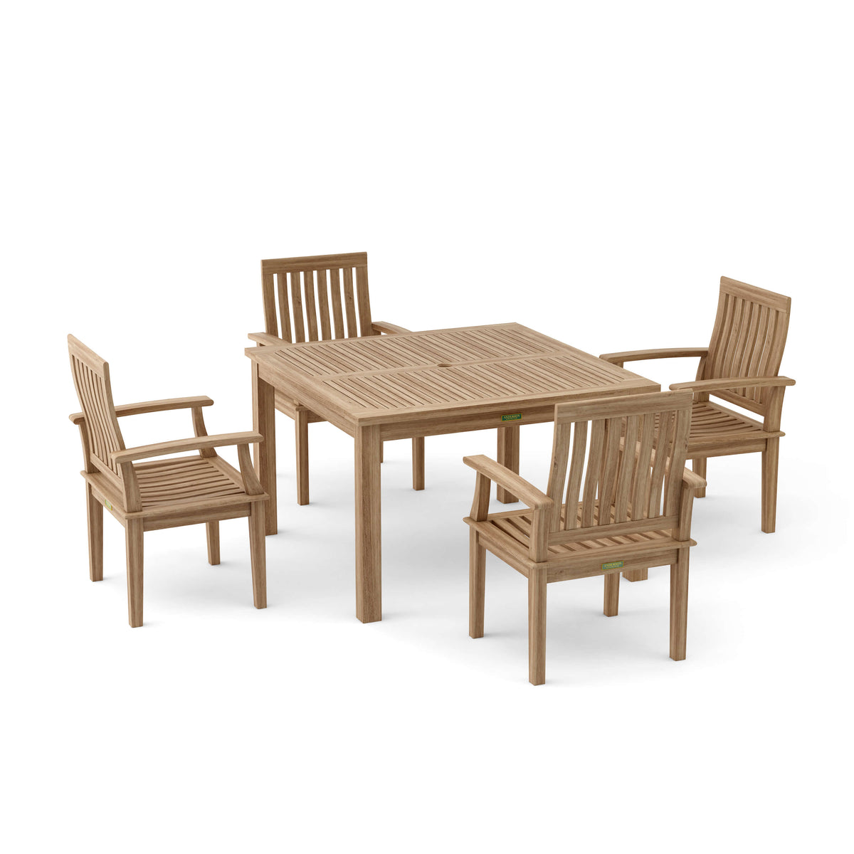 Anderson Teak Windsor Brianna 5-Piece Dining Table Set