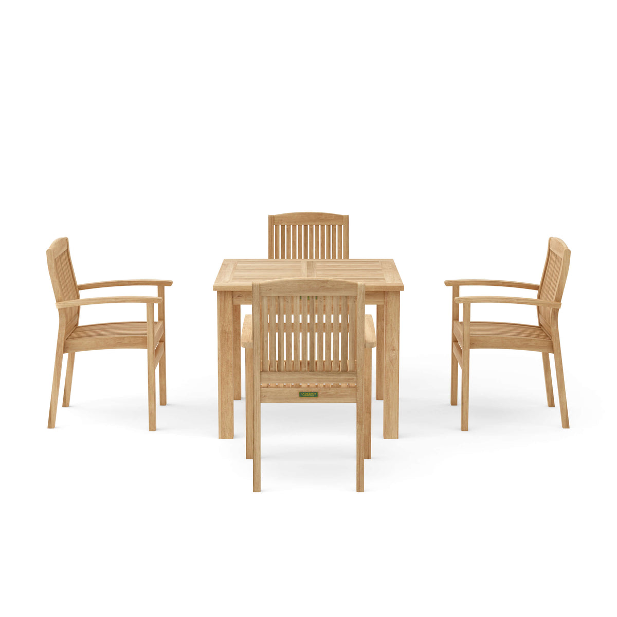 Anderson Teak Bahama Sahara 5-Piece Bistro Table Set