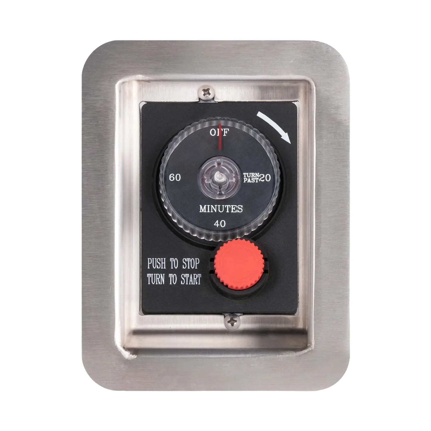 Gas Timer & E-Stop With Recessed panel