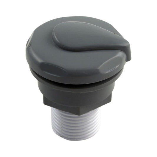 Gray CMP 0.5-Inch Mini Air Control Assembly for spa and hot tub airflow optimization.