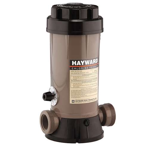 Hayward CL200EF Automatic In-Line Chlorine Feeder, 9 lb Capacity, FIP Threaded Connections