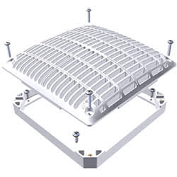 Hayward Cover 9 Sq W/Inner Frame Lv | WGX1031BLV2