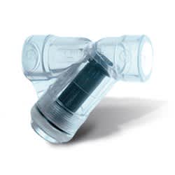 1" Clear PVC Y-Strainer,Soc | YS00100S