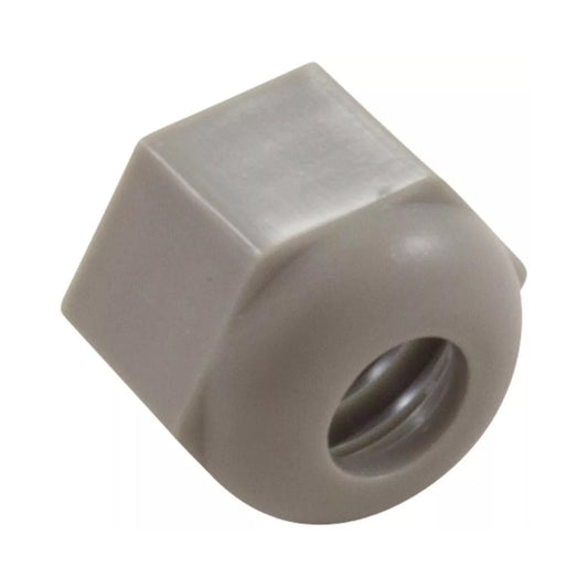 Hex dome 3/8-16 compression nut with a bronze exterior finish for secure fastening.