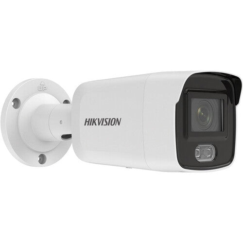 Hikvision Home Security Camera Performance Series ColorVu 4MP Outdoor Bullet IP Camera 6mm Fixed Lens White DS-2CD2047G2-LU