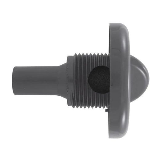 HydroAir/Balboa 1" Top Draw Air Control Stem Assembly in gray for spa systems.
