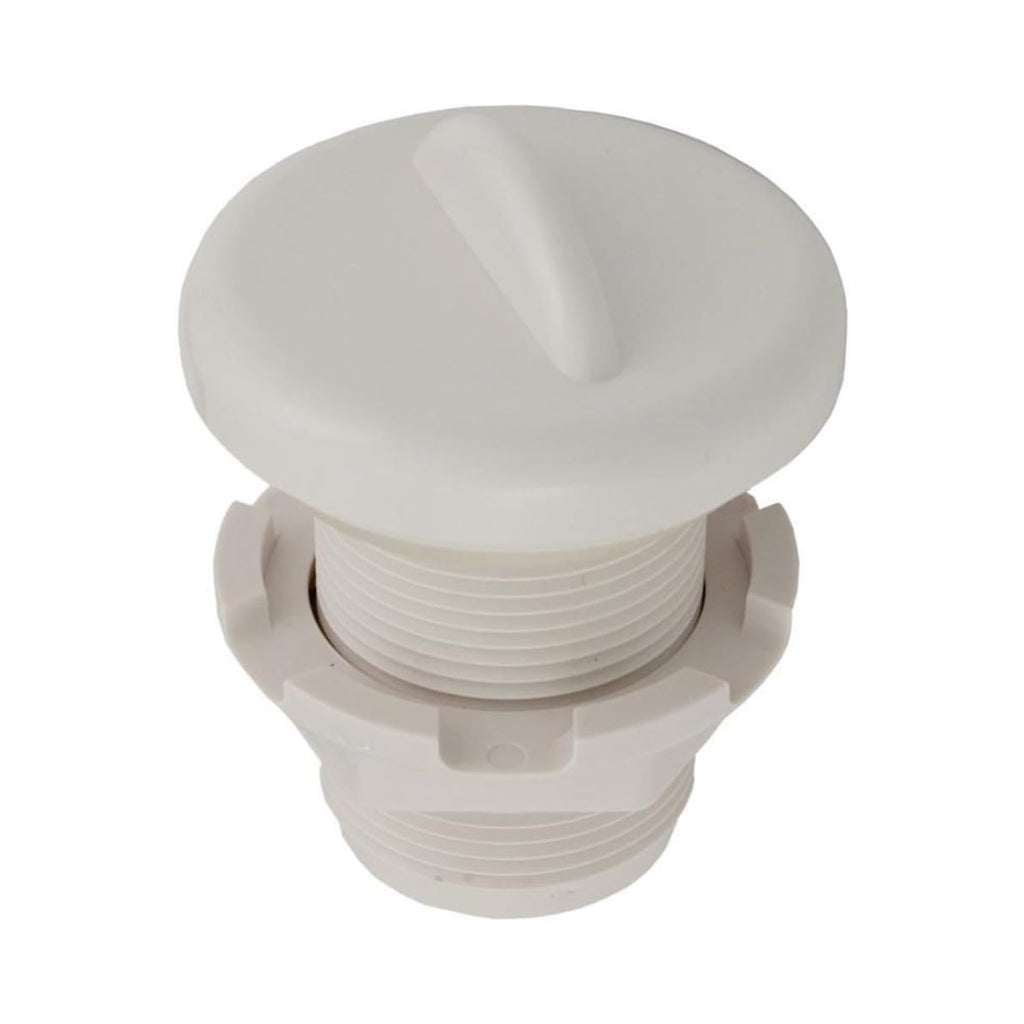 HydroAir Balboa Water Group Control Air FTG 1 White - 10-2100WHT for spa jet airflow adjustment.