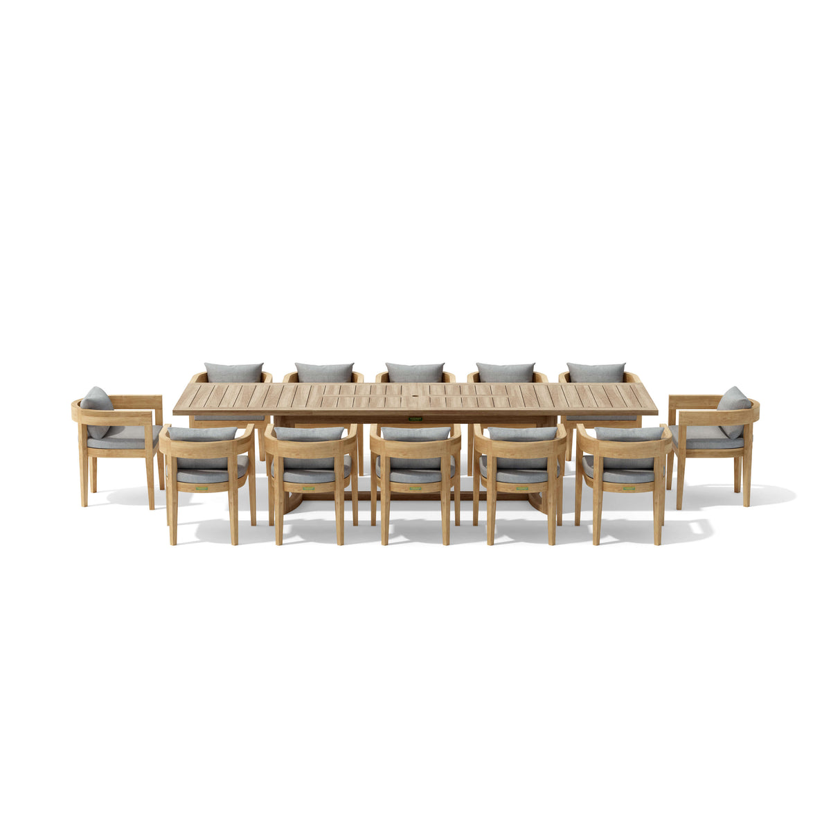 Anderson Teak Coronado 13-Piece Extension Dining Table Set