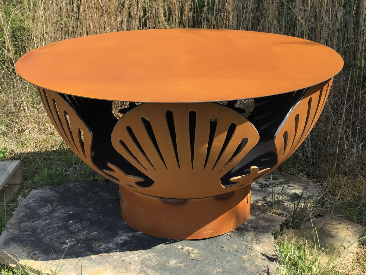Fire Pit Art Steel Table Top Lid, 51"