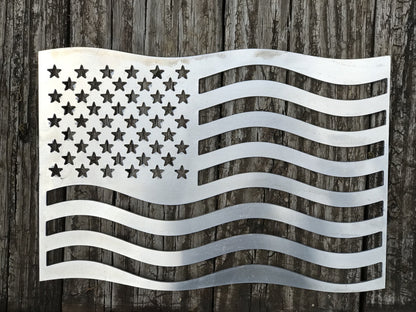 Fire Pit Art American Flag