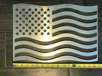 Fire Pit Art American Flag