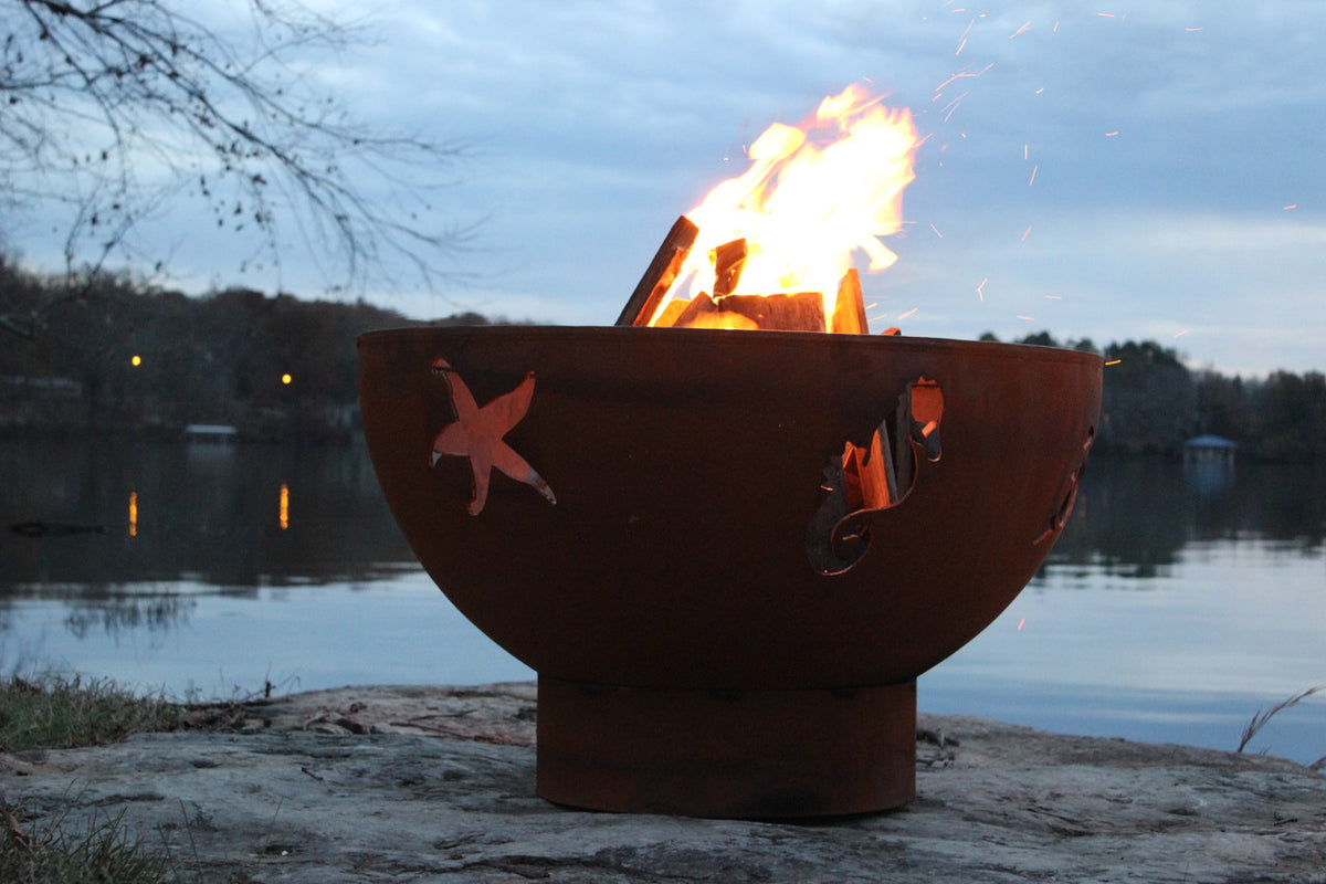Fire Pit Art Sea Creatures Fire Pit, 36"