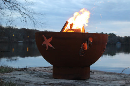 Fire Pit Art Sea Creatures Fire Pit, 36"