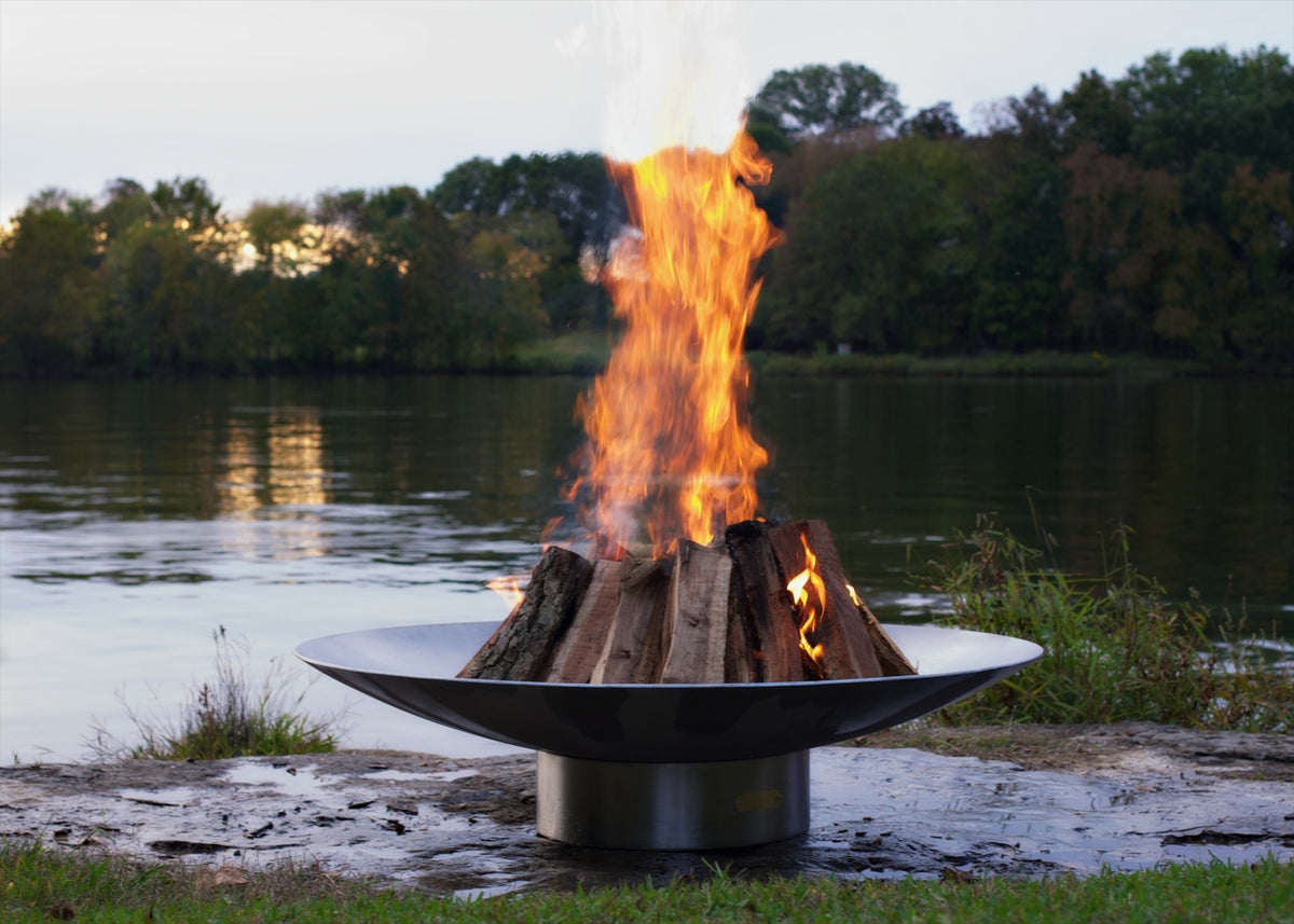 Fire Pit Art Bella Vita Fire Pit, 46", Stainless Steel