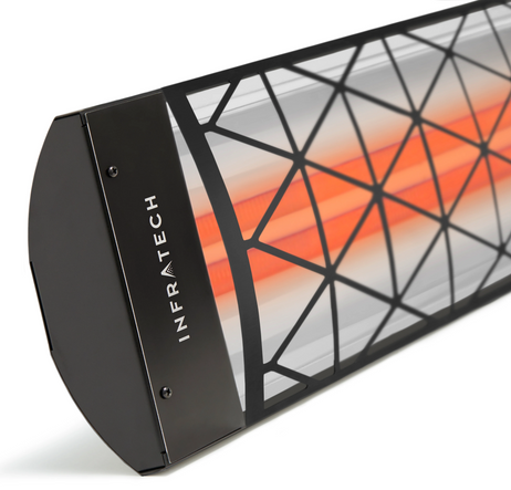 Infratech CD6024BL1 61-1/4" 6000 Watt 240 Volt Contemporary Motif Collection - Black