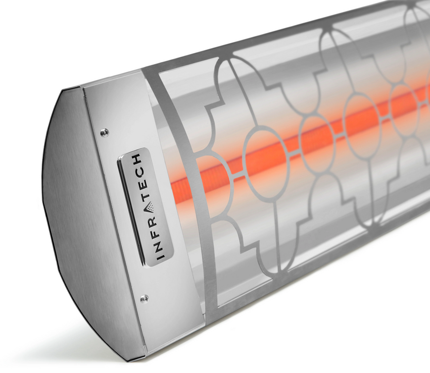 Infratech C3024MG3 61-1/4" 3000 Watt 240 Volt Mediterranean Motif Collection Infrared Heater - Marine Grade