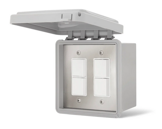 Infratech Dual Duplex Switch Surface Mount & Gang Box | 14 4325