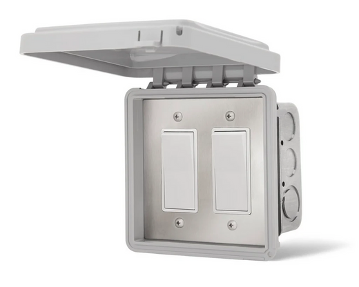 Infratech Dual On/Off Switch Flush Mount & Gang Box | 14 4415