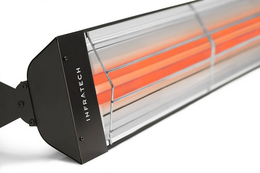 Infratech WD3024BL 33" Dual Element 3,000 Watt 240V 12.5 Amps Infrared Heater - Black