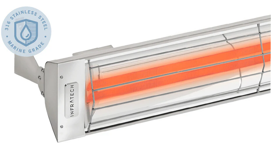 Infratech WD6024MG 61 1/4" Dual Element 6,000 Watt 240V 25.0 Amps Marine Grade Infrared Heater