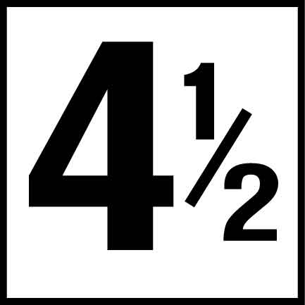 Inlays 4-1/2 (Number Only) Depth , 4-1/2 SM | C611045