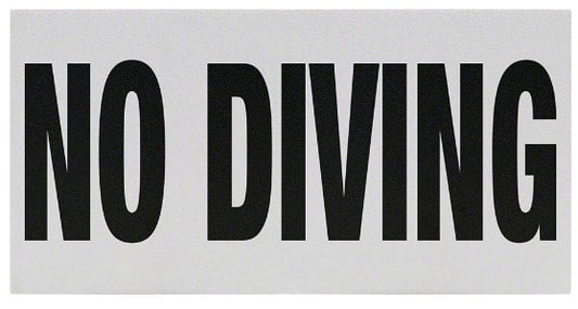 Inlays No Diving Words (4" Letters)-1 , SR | C621700