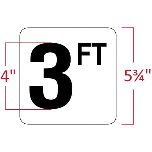 Inlays Vinyl Stick On 3Ft 6" X 6" | V620030