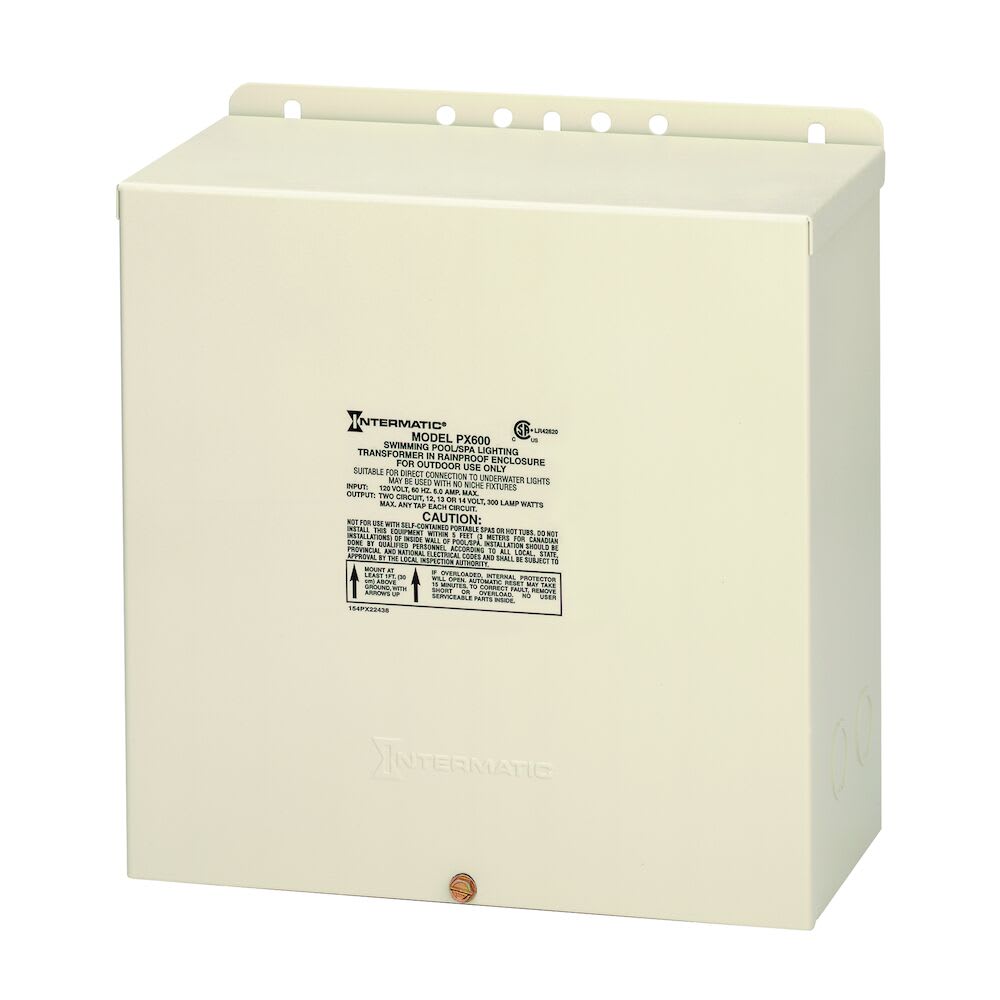 600W Intermatic Px Safety Transformer Beige Transformer 600W Beige P&S Intermatic 120V To 12V | PX600