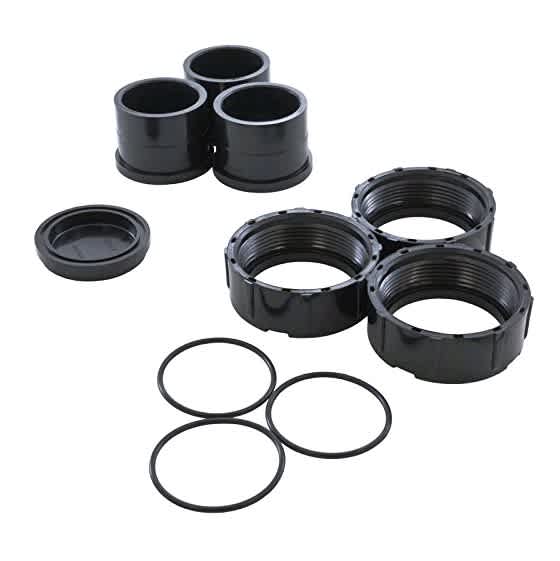 Zodiac R0461800 Universal Half-Union and Drain Plug Cap Replacement Kit for Select Zodiac Jandy D.E. and Cartridge Pool and Spa Filter