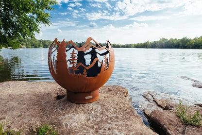 Fire Pit Art Mountain Vista Fire Pit, 36"