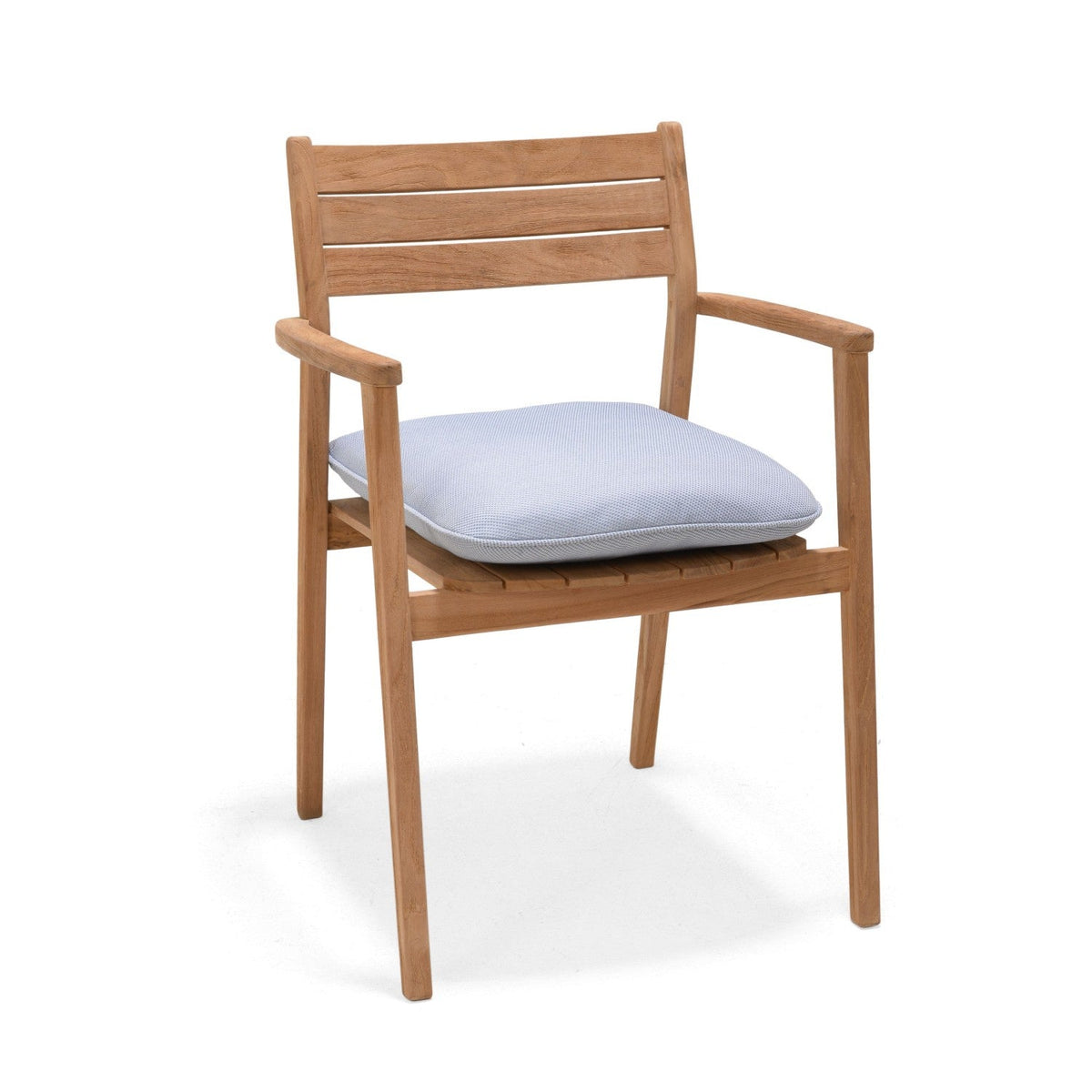 LifestyleGarden Jade Stacking Outdoor Dining Armchair with Cushion, Copen Blue