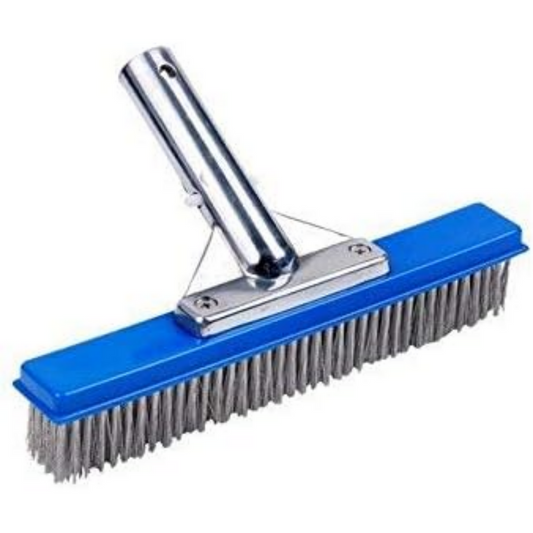 Jed Pool JED70274 10-Inch Algae Swimming Pool Brush with Aluminum Handle and Stainless Steel Bristles