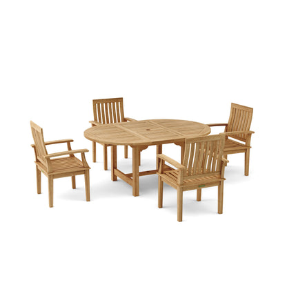 Anderson Teak Bahama Brianna 5-Piece Extension Dining Set