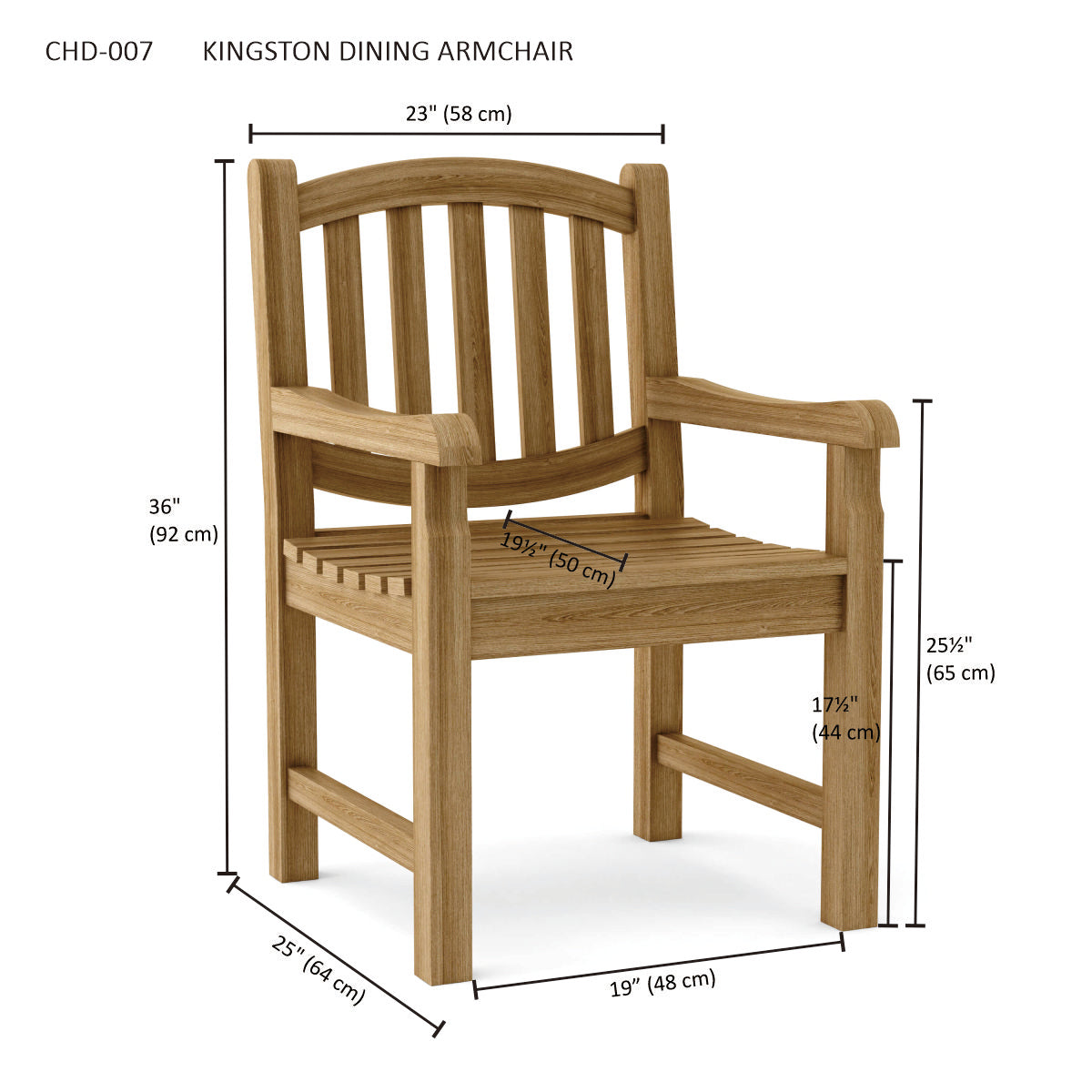Anderson Teak Kingston Dining Armchair