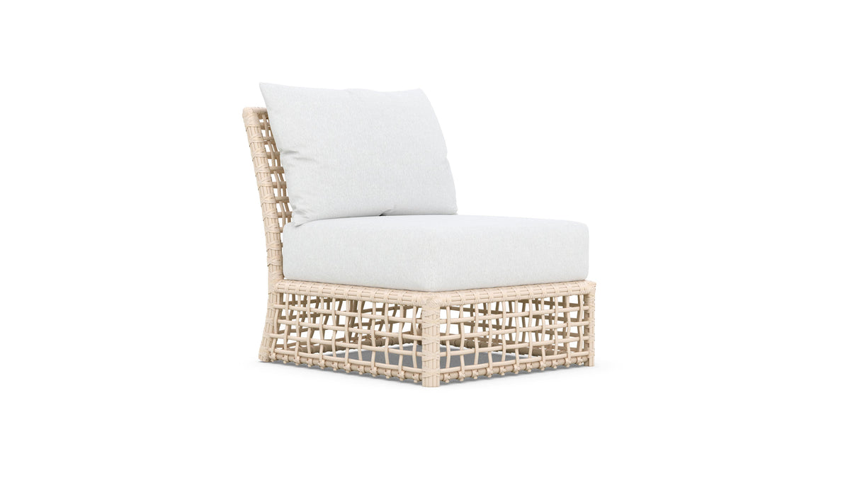 Kiawah Armless Chair, Almond