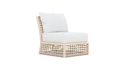Kiawah Armless Chair, Almond