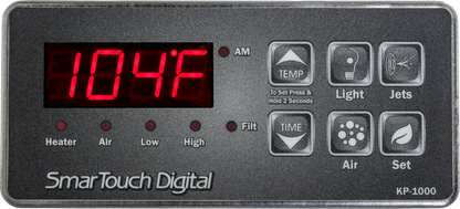 ACC KP-1000 spa topside control panel with jets and aux buttons and overlay, KP-1000DP, supplier photo