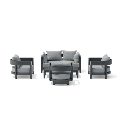 Anderson Teak Coronado 5-Piece Aluminum Deep Seating Set
