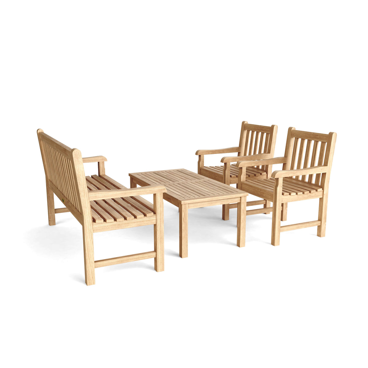 Anderson Teak Classic 3-Seater 4-Piece Conversation Set