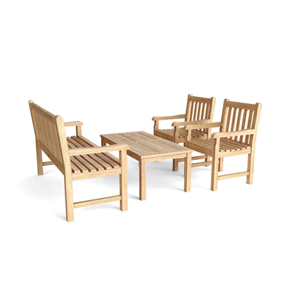 Anderson Teak Classic 3-Seater 4-Piece Conversation Set