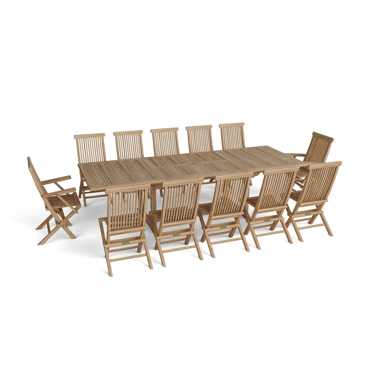 Anderson Teak Valencia Classic 13-Piece Dining Set