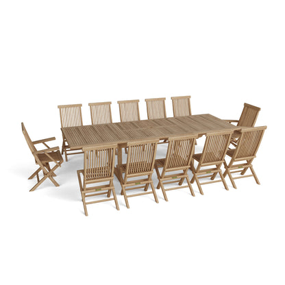 Anderson Teak Valencia Classic 13-Piece Dining Set