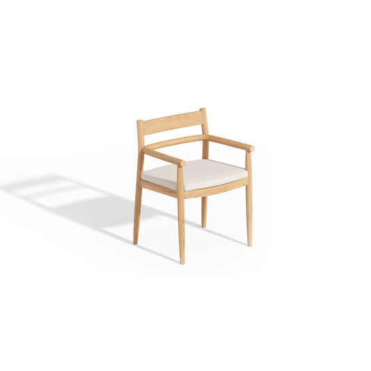 Oxford Garden Lido Teak Armchair shown on a plain white background