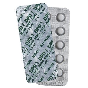 LaMotte 6999A Visual Grade TesTabs, Chlorine DPD #1 RAPID, 100 ct.