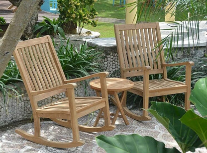 Anderson Teak Del-Amo Bahama 3-Piece Rocking Set