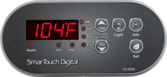 ACC LX-1005 5-button LED spa topside control, LX-1005C, supplier product photo